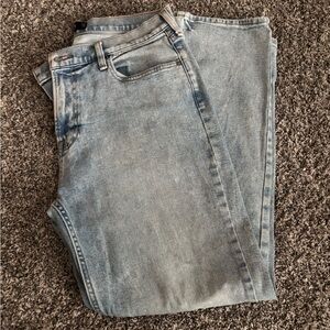 Hollister Men's Faded Blue Straight Jeans